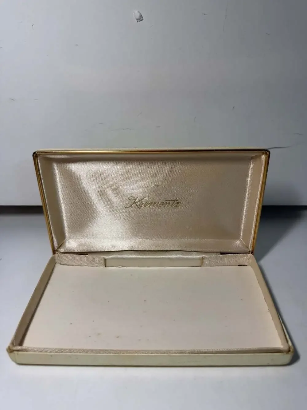 Vintage Krementz Jewelry Presentation Box - Midcentury Modern Starburst Pattern